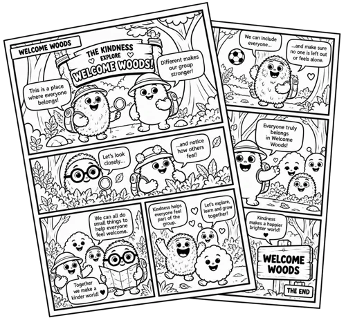 Kindness Crew comics and stories